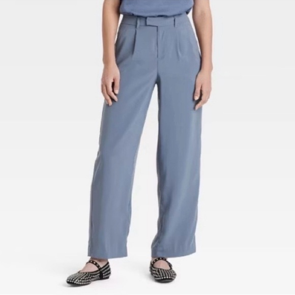 Other - A New Day Women's High-Rise Satin Side Striped Straight Trousers - size 6